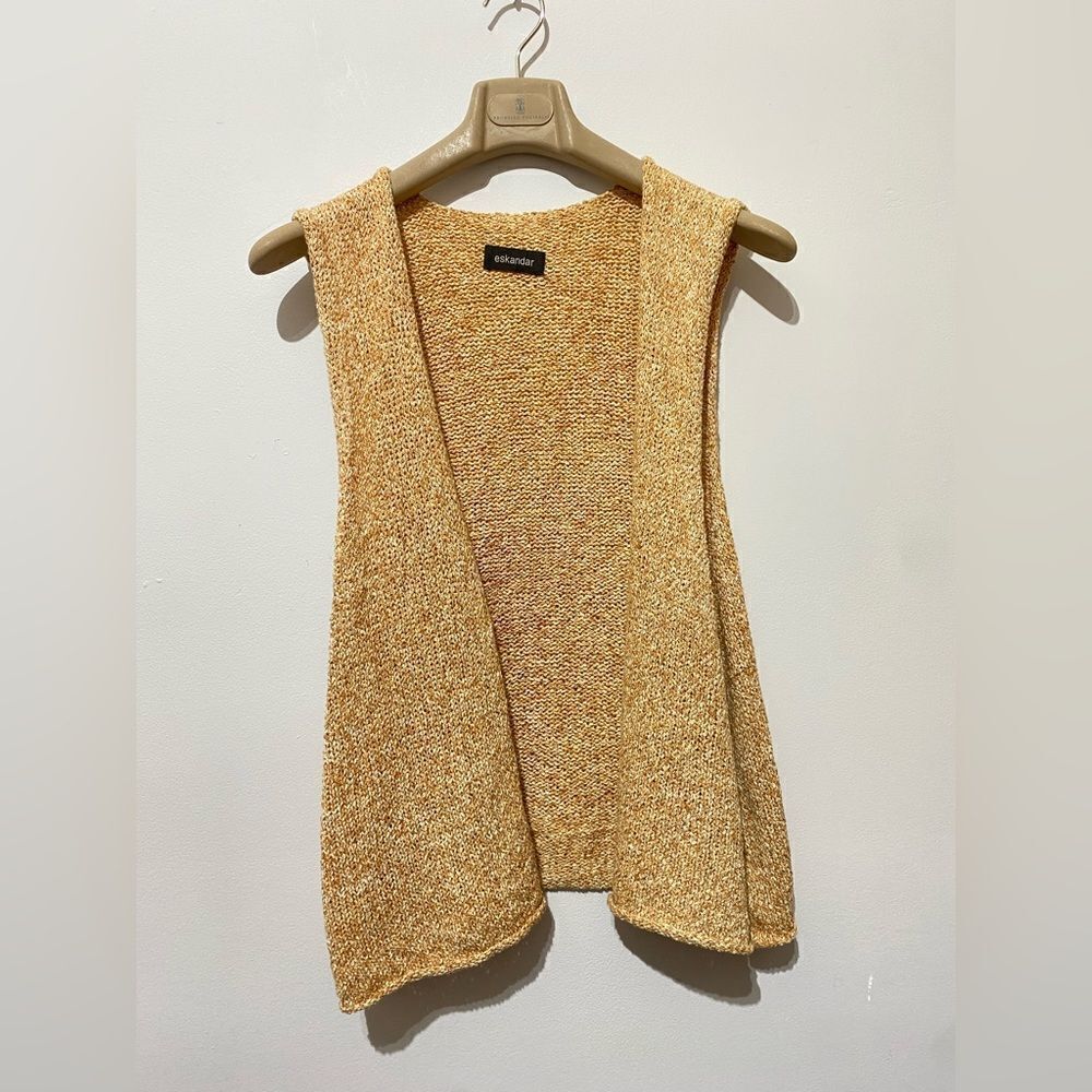 ESKANDAR Cotton Knitted Vest